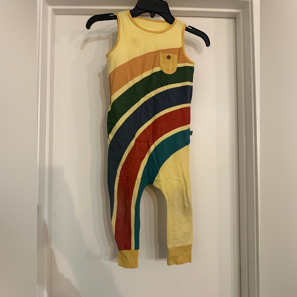 RAGS Yellow Striped Jumpsuit